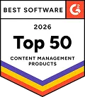 G2 Top 50 software de gestão de conteúdo 2026